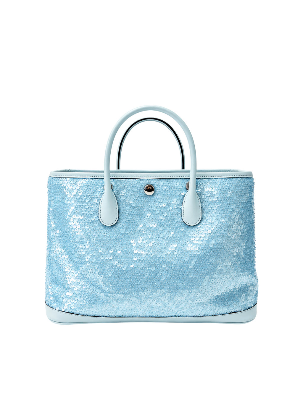 Jellykin Sequin Leather Trim Tote Bag