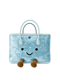 Jellykin Sequin Leather Trim Tote Bag
