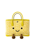 Jellykin Sequin Leather Trim Tote Bag