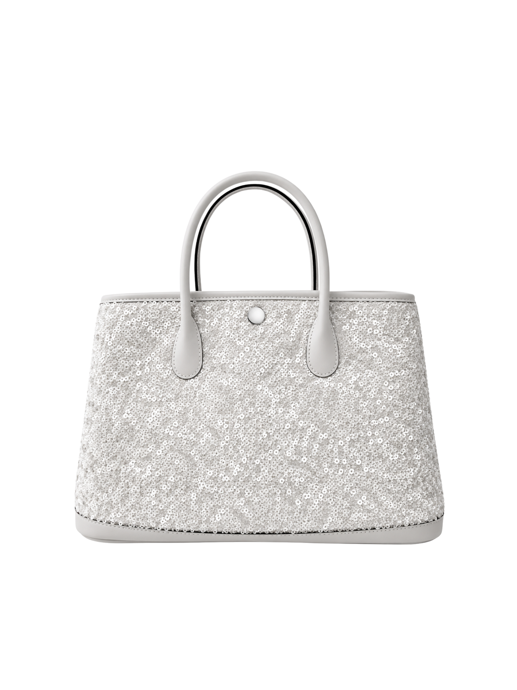 Jellykin Sequin Leather Trim Tote Bag