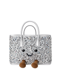 Jellykin Sequin Leather Trim Tote Bag