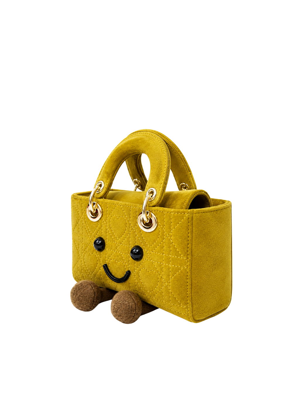 Jellykin Suede Leather Trim Lady Bag
