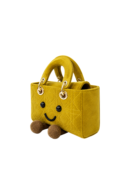 Jellykin Suede Leather Trim Lady Bag