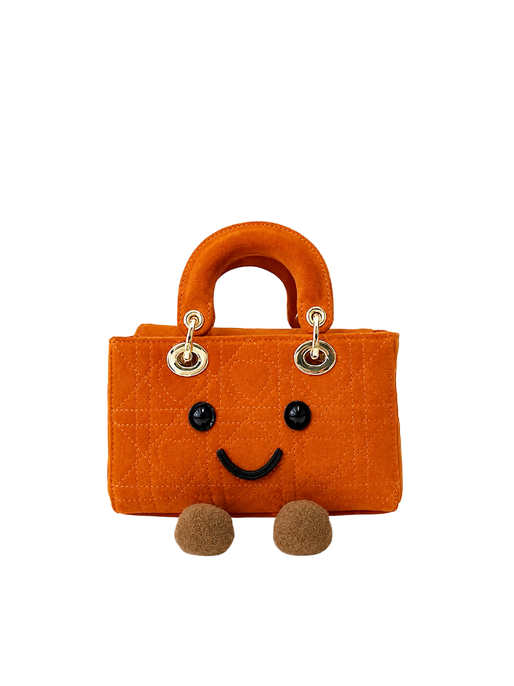 Jellykin Suede Leather Trim Lady Bag