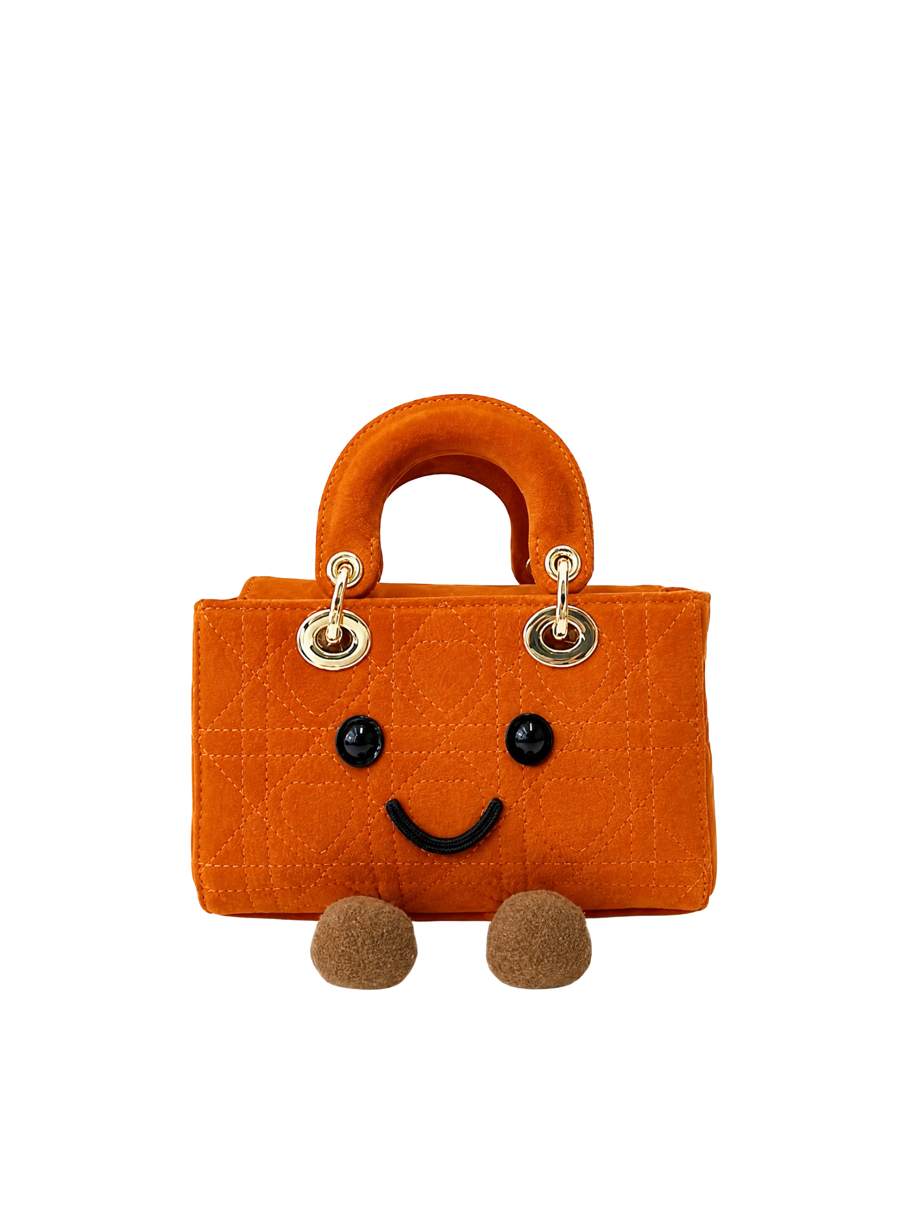 Jellykin Suede Leather Trim Lady Bag