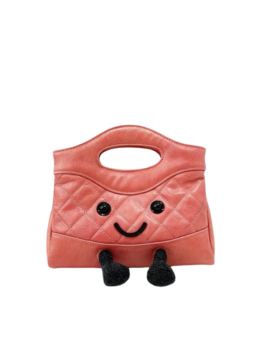 Leather Quilted Tote Bag