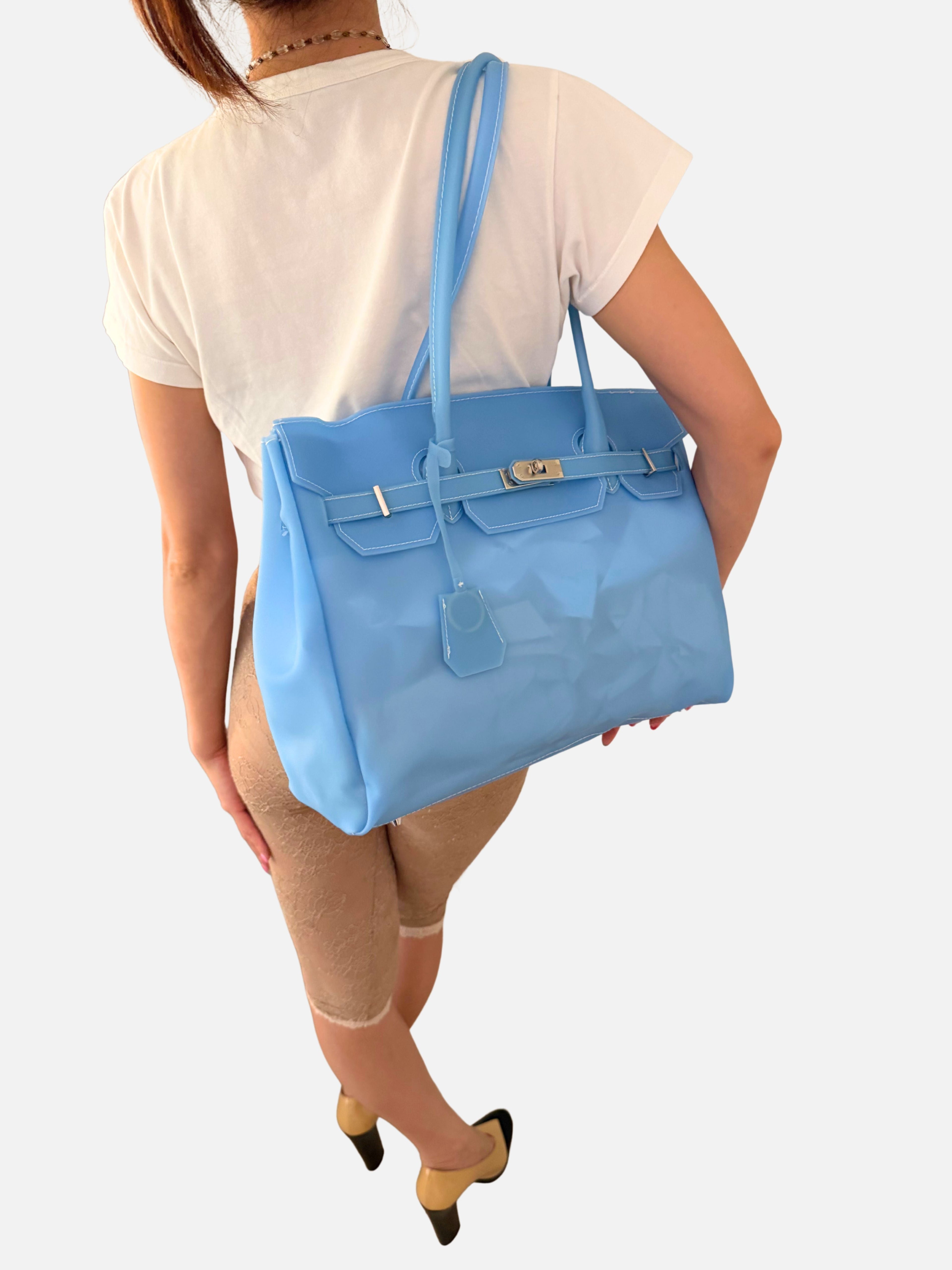 Jelly Firkin 40 Light Blue PVC Bag - Model 1