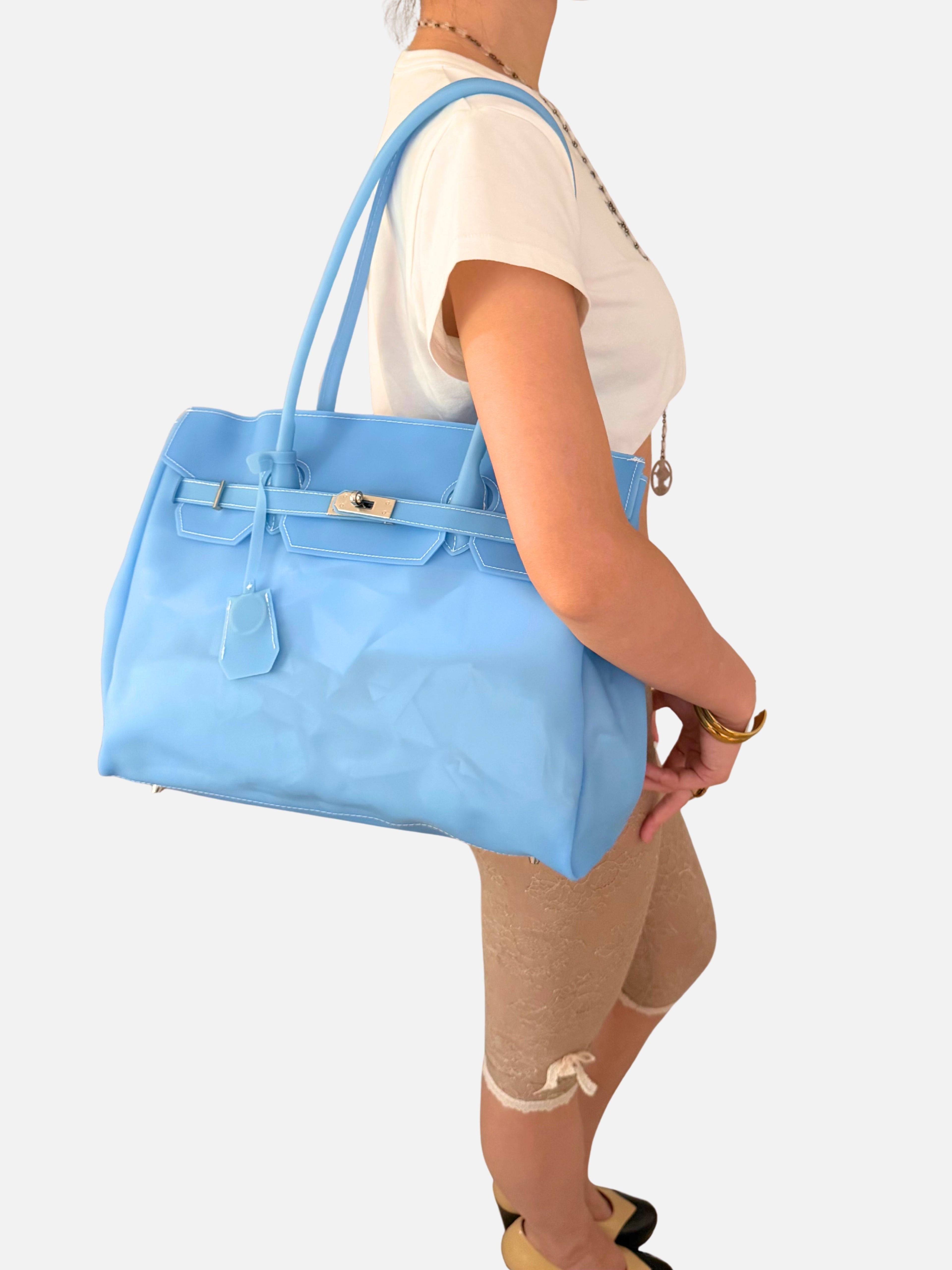 Jelly Firkin 40 Light Blue PVC Bag - Model 4