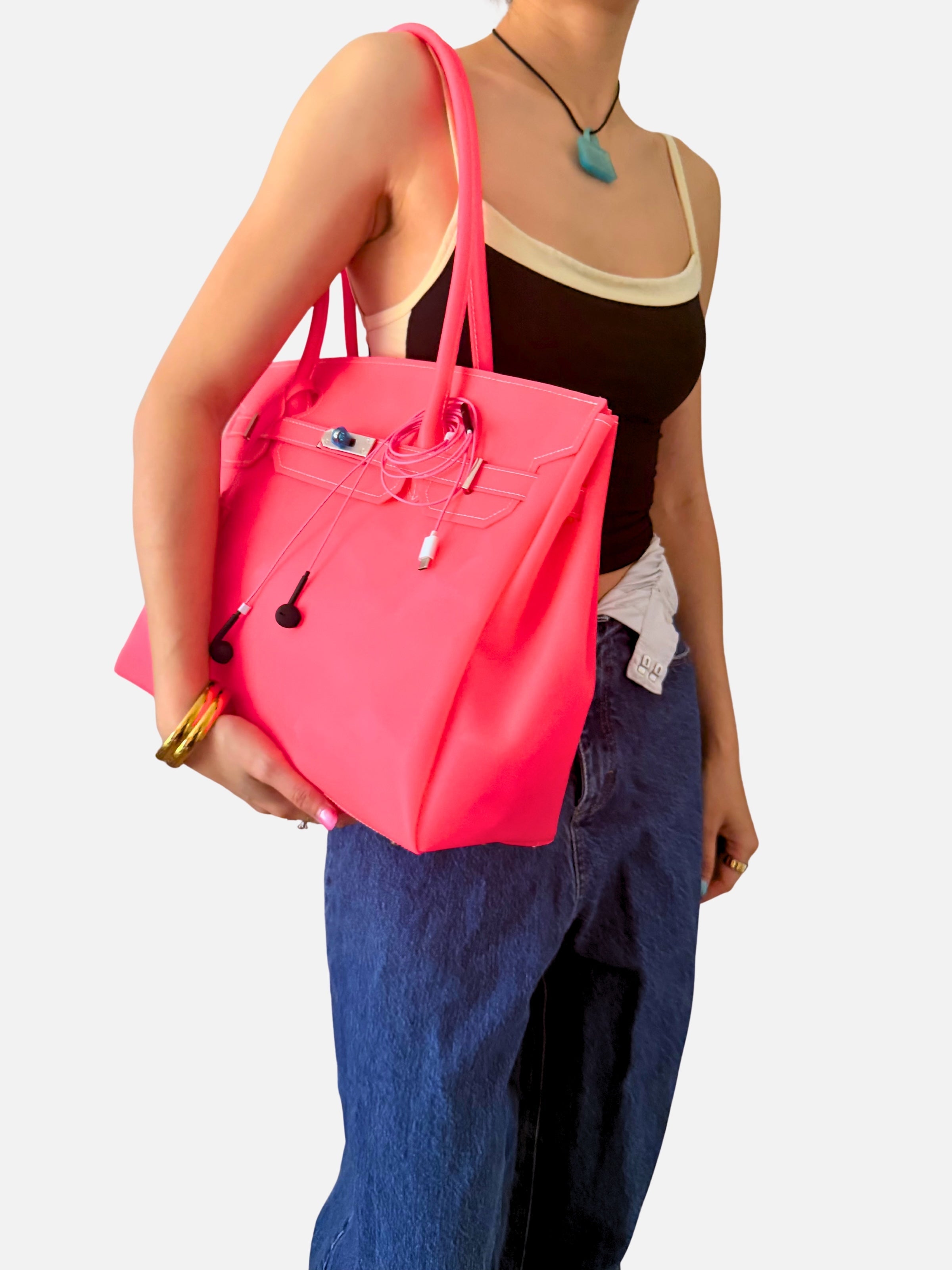 Jelly Firkin 40 Pink PVC Bag - Model 1