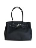 Jelly Firkin 40 Black PVC Bag - Front