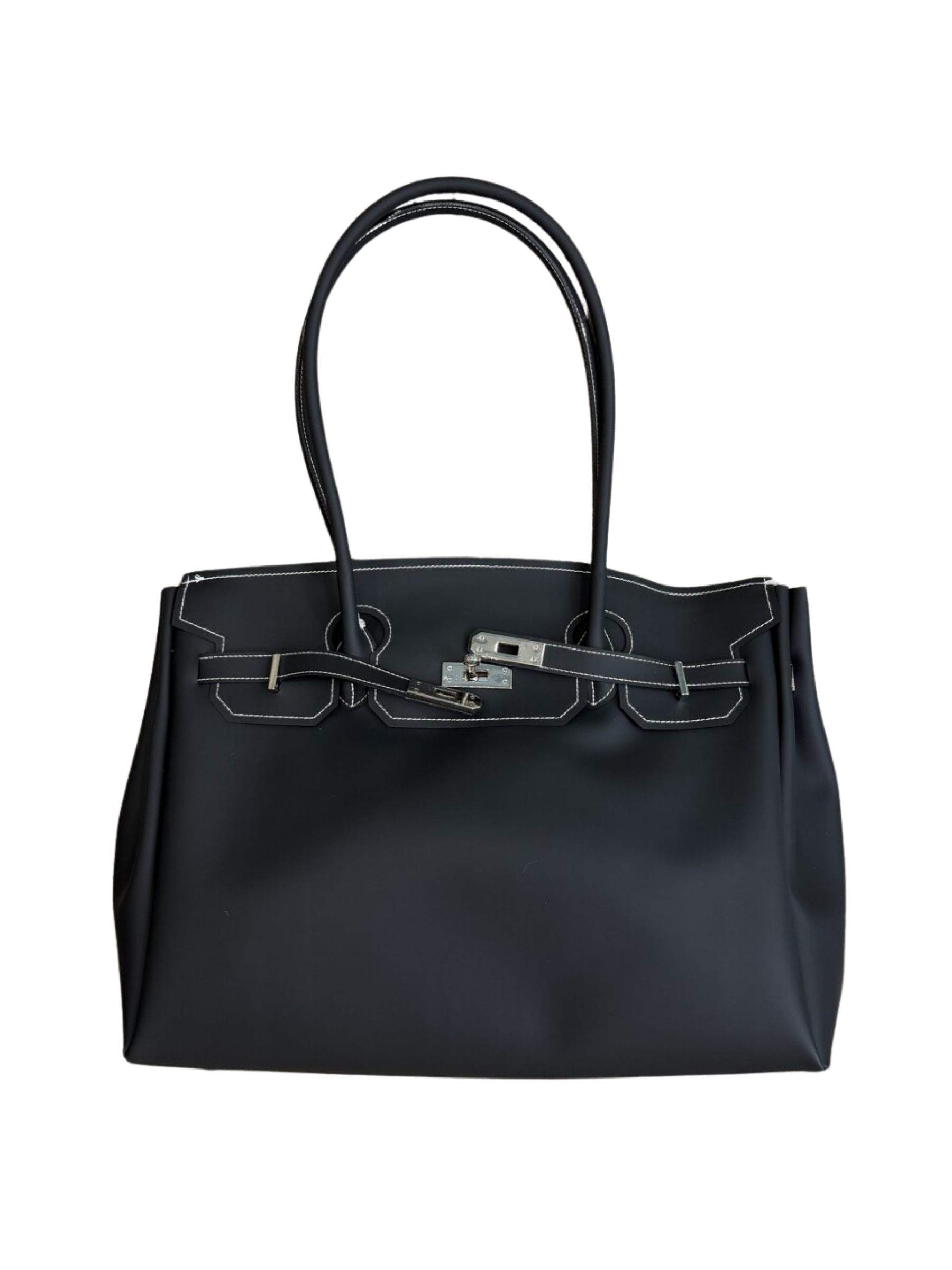 Jelly Firkin 40 Black PVC Bag - Front