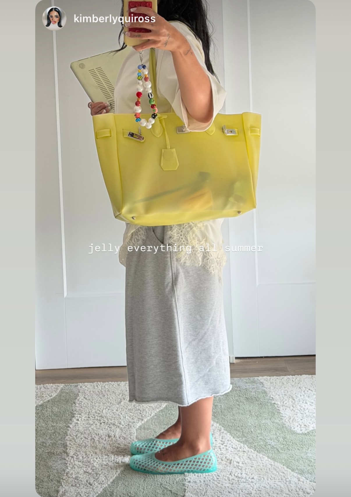Jelly Firkin 40 Yellow PVC Bag - Customer Photo 2