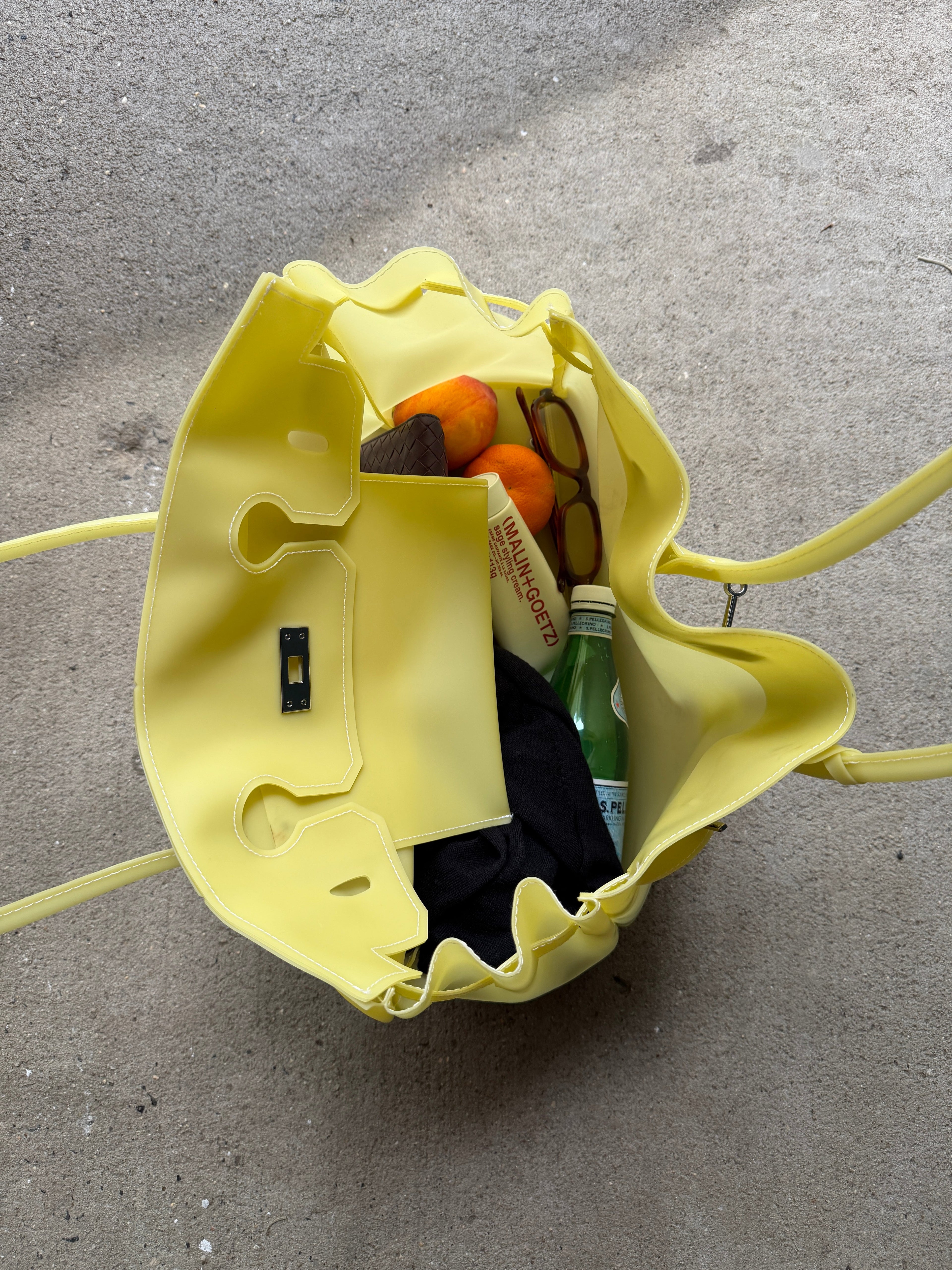 Jelly Firkin 40 Yellow PVC Bag - Detail