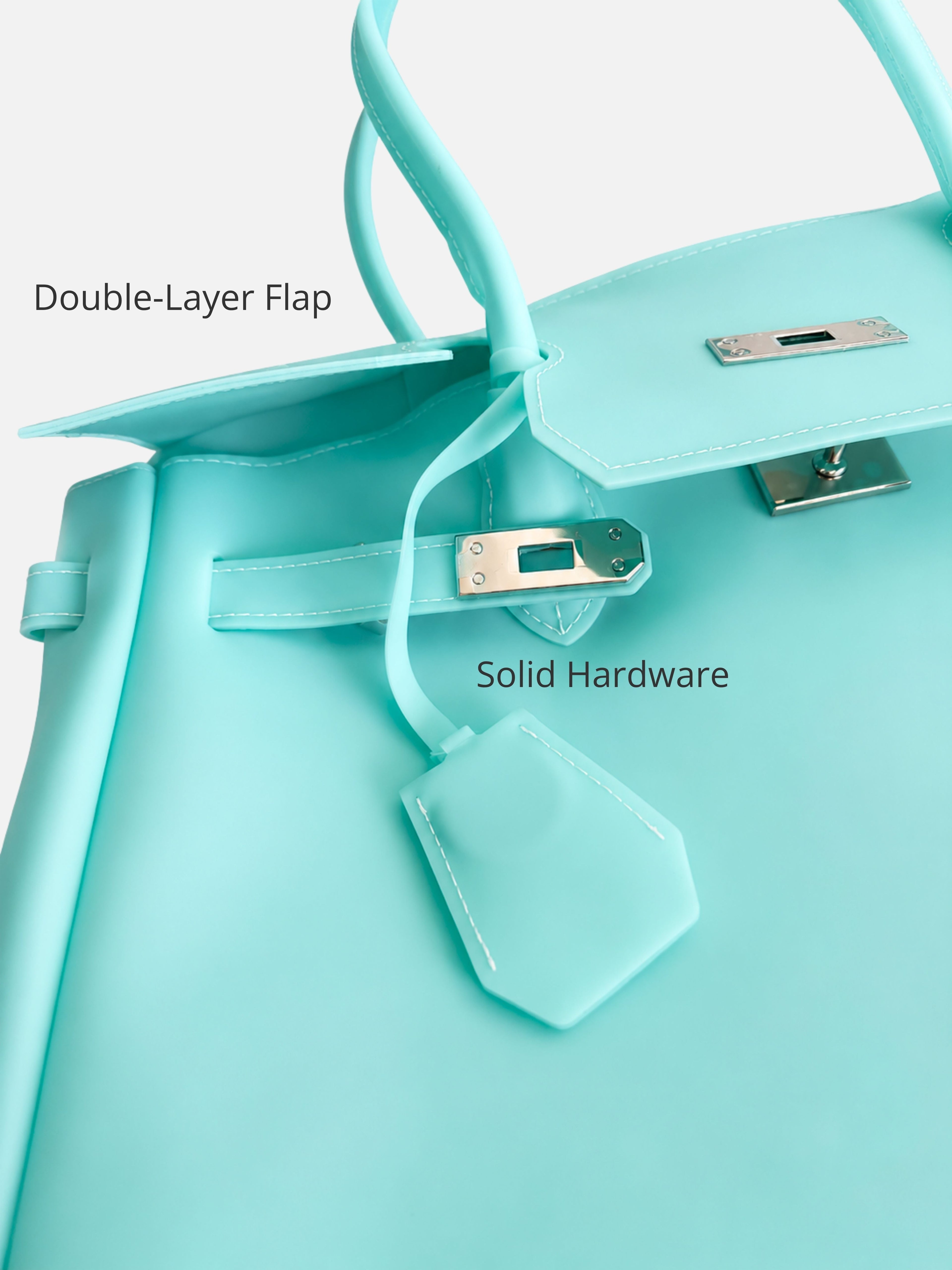 Jelly Firkin 40 Blue PVC Bag - Material Detail