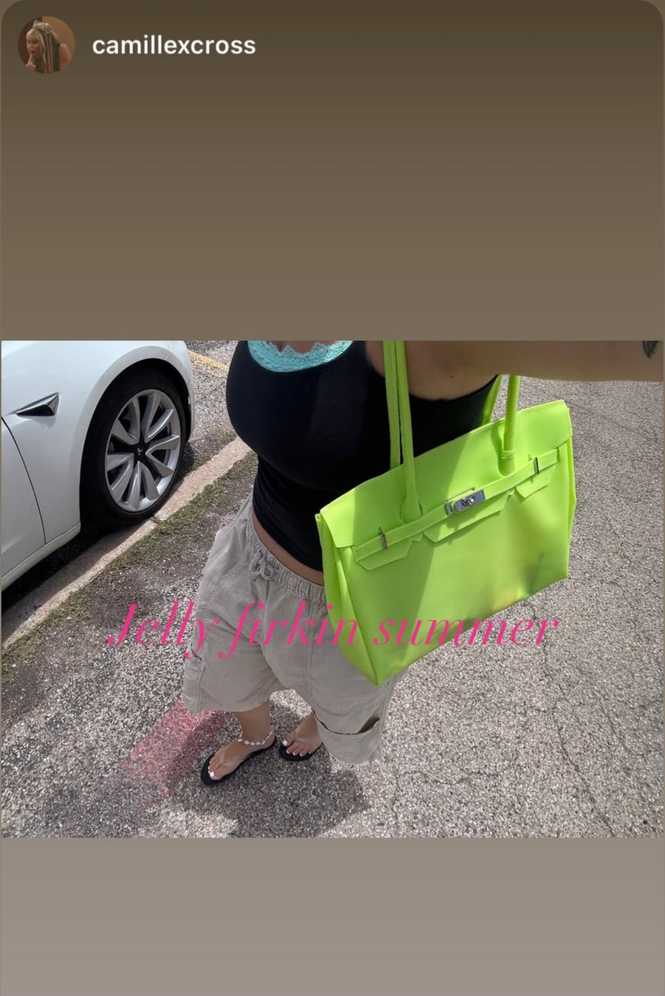 Jelly Firkin 40 Green PVC Bag - Customer Photo 1