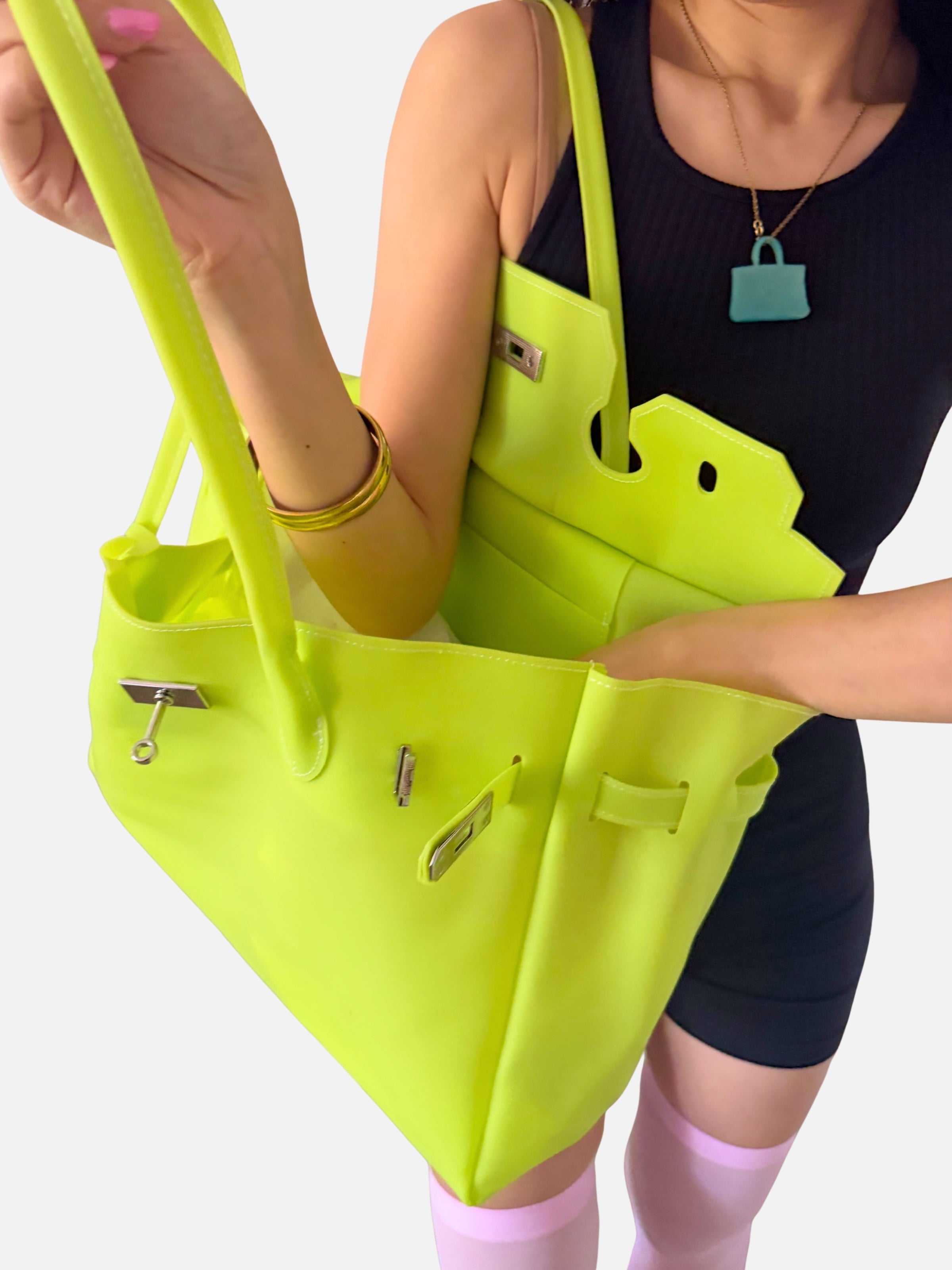 Jelly Firkin 40 Green PVC Bag - Model