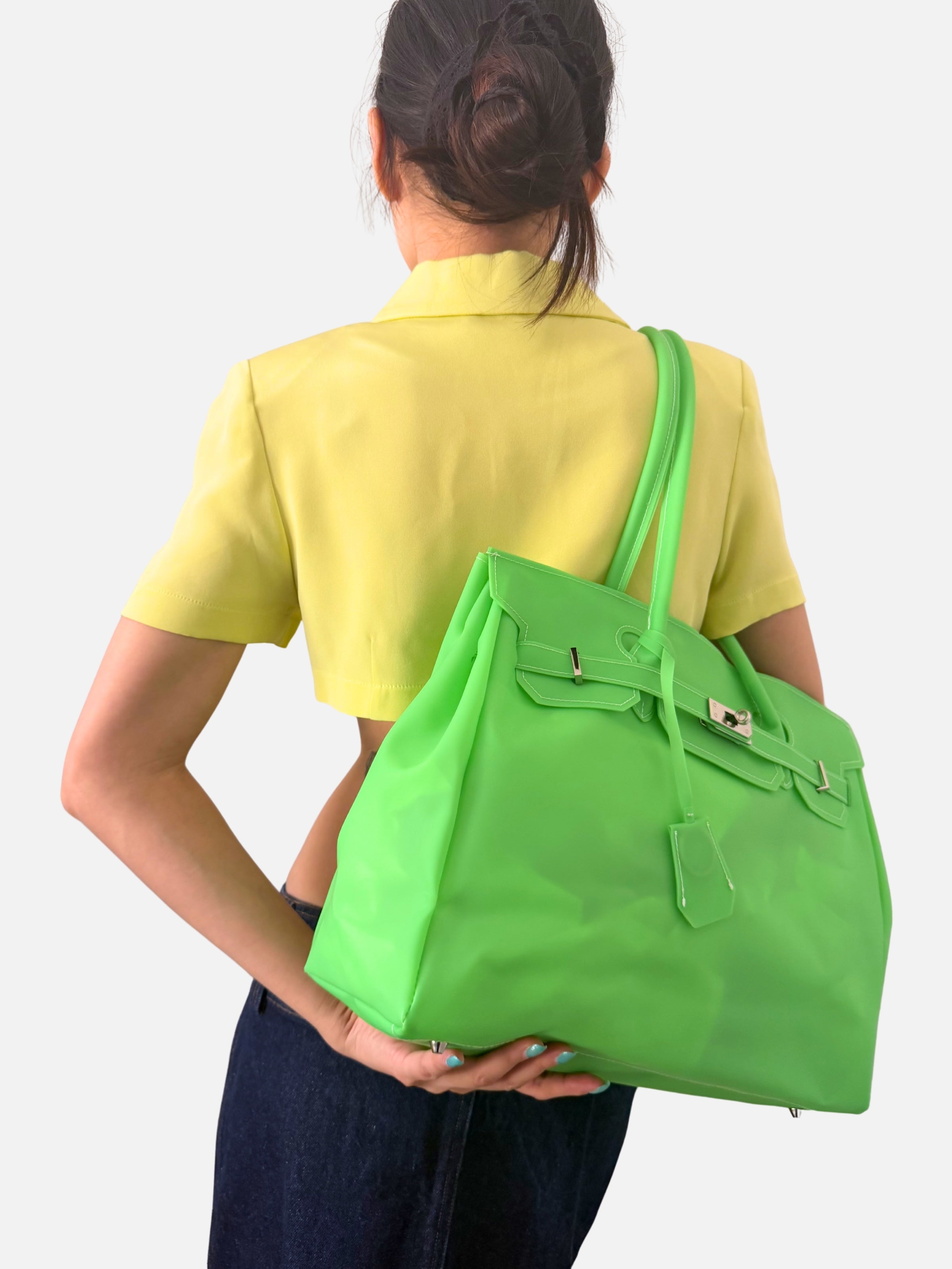 Jelly Firkin 40 Green PVC Bag - Model 2