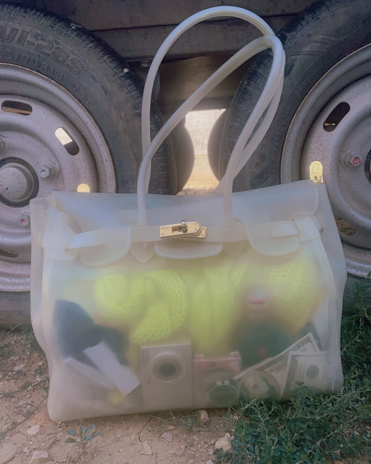 Jelly Firkin 40 White TPU Bag - Detail