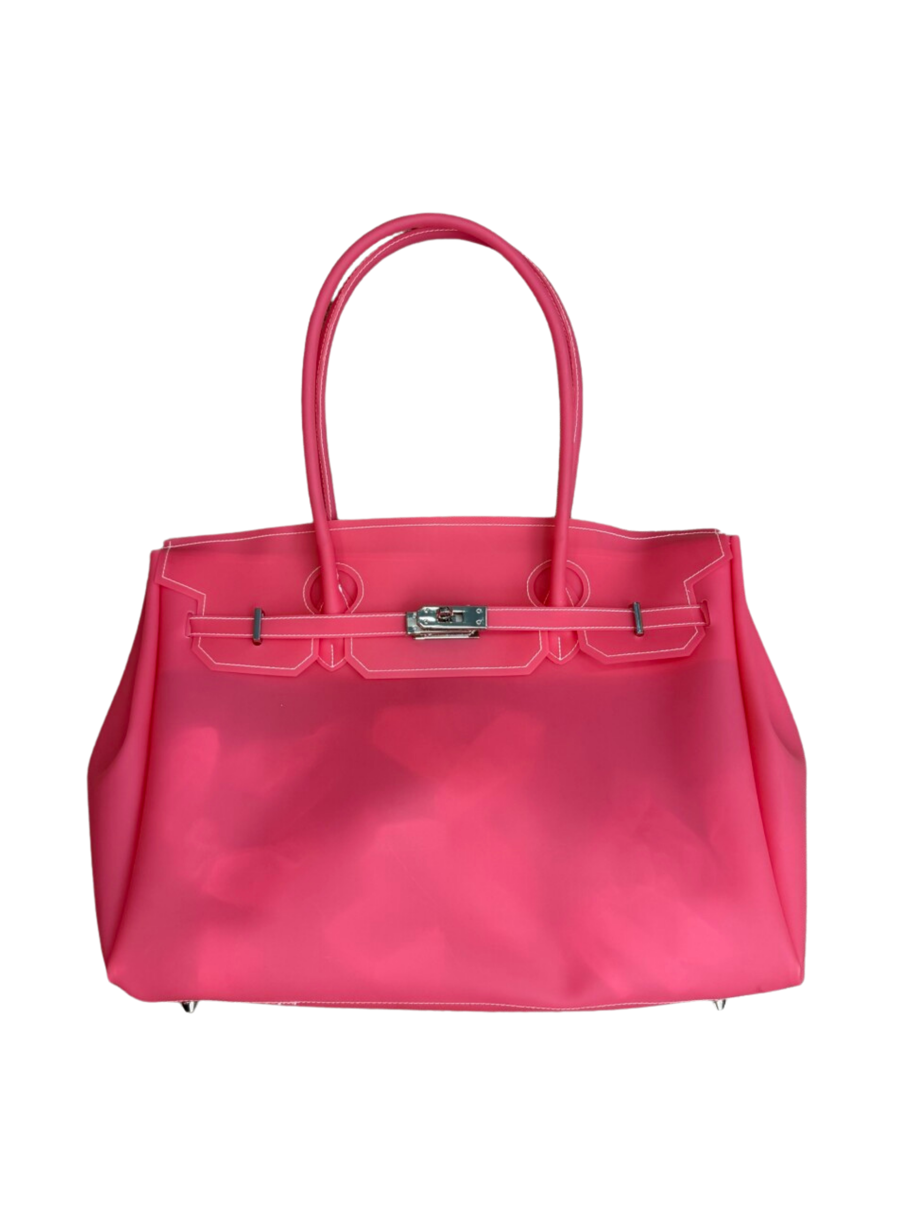 Jelly Firkin 40 Pink PVC Bag - Front