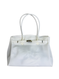 Jelly Firkin 40 White PVC Bag - Front