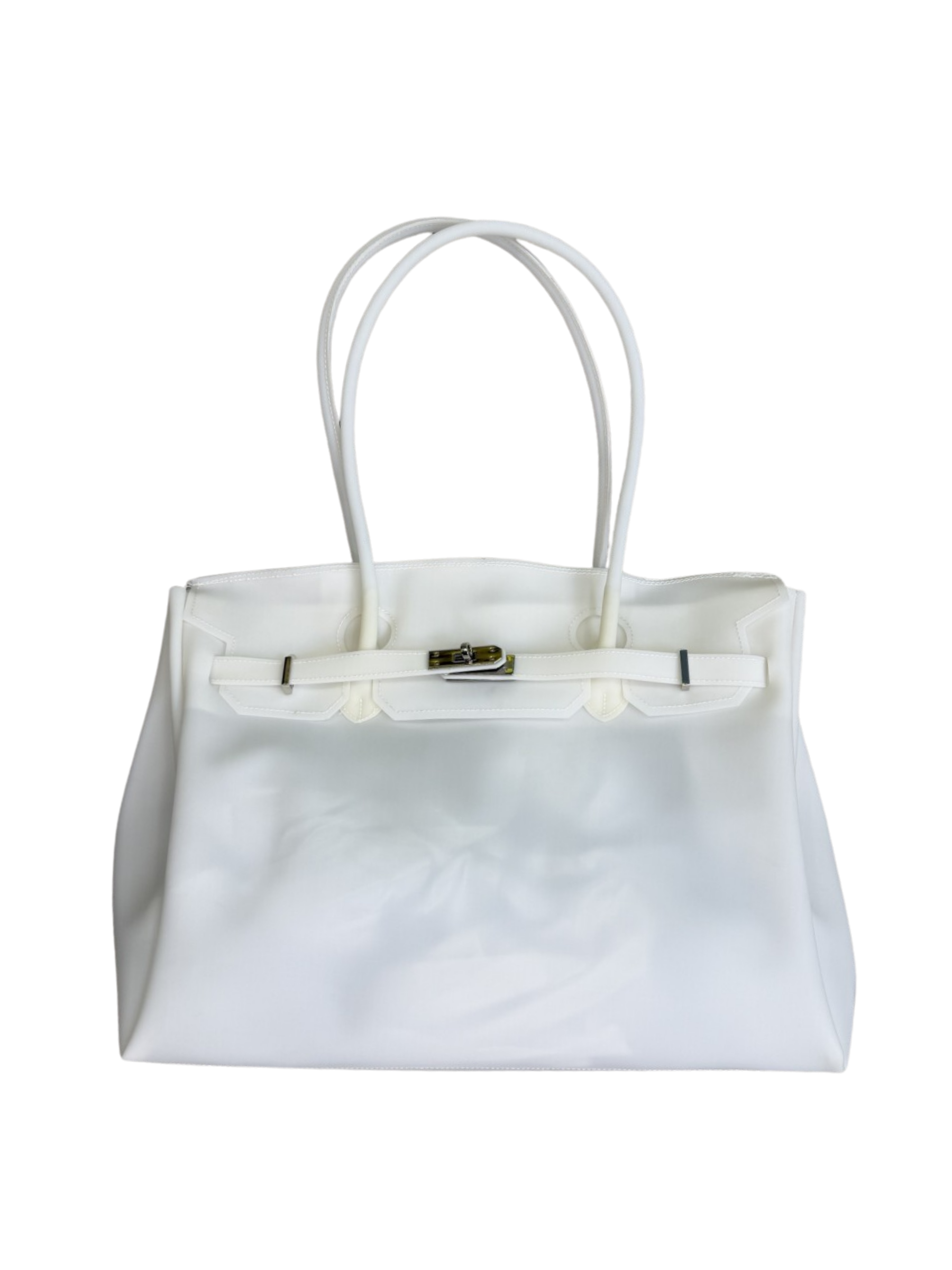 Jelly Firkin 40 White PVC Bag - Front